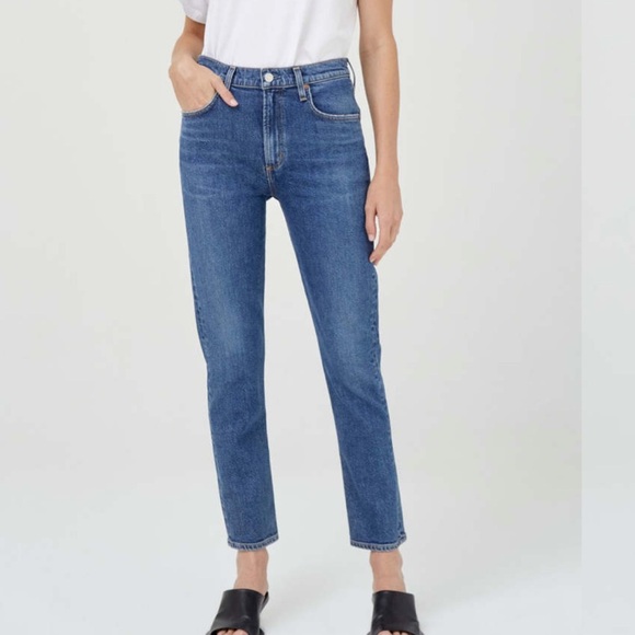 AGOLDE Merrel Mid Rise Straight Jeans Size 24 - Picture 1 of 11